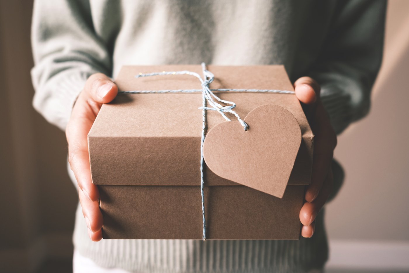 Person Holding Gift Box 